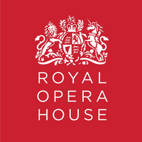Royal Opera House logo on a red background